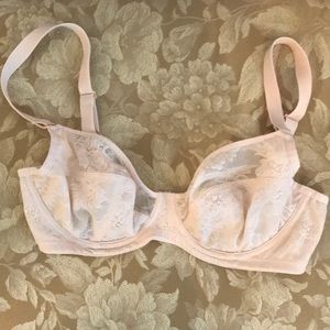 Panache Idina Underwire Bra Nude Lace 30DD